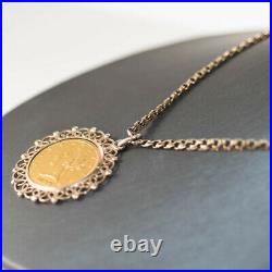 10K Yellow Gold Vintage $10 Liberty Coin Necklace 38.5gr