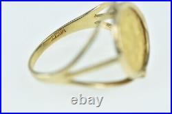 14K 1G Fine Gold Eagle Vintage Tribute Coin Ring Yellow Gold 43