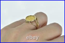 14K 1G Fine Gold Eagle Vintage Tribute Coin Ring Yellow Gold 43