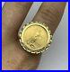 14K_1_10_OZ_AMERICAN_EAGLE_GOLD_COIN_RING_Size_7_5_Year_2000_Ladies_Band_Gift_01_ixf