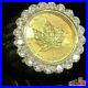 14K_Gold_Diamond_1_00ct_Ring_24K_Canada_Maple_Coin_Ring_Mens_Estate_Vintage_01_gdkv