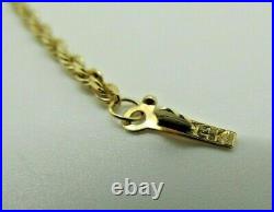 14K Solid Yellow Gold Rope Chain with. 999 1/10 OZ Gold Eagle Coin and Bezel #1675