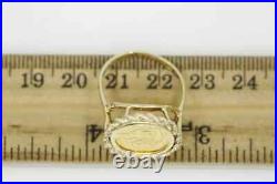 14k Yellow Gold Finish Without Stone China Panda COIN Women's Wedding Ring