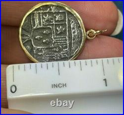 14k Yellow Gold Widow's Mite Coin Pendant. Generosity in Poverty b80 19
