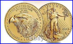 14k solid Yellow gold 4-Prong Coin Bezel Frame 1 oz gold Eagle, 1 Oz Krug. #14