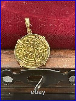 14kt Gold Atocha Coin Pendant