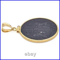 1808 East India Company Coin 18K Yellow Gold Bezel Pendant