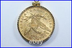 1899 Saint Gaudens 1/2 OZ Gold Coin 14k Necklace
