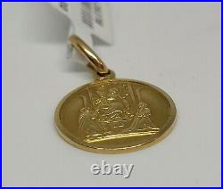 18ct gold st christopher