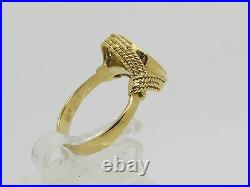 18k Yellow Gold Bezel 1865 Maximiliano Mexico Mini Replica 87% Coin Ring Size 6