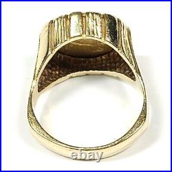 1911 2 1/2 Gold Indian Coin 14k Yellow Gold Ring Size 12 1/4