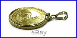 1/4 oz Krugerrand Gold Coin Necklace Charm Pendant