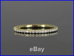 $1,995 Roberto Coin 18K Yellow Gold 0.50ct Diamond Eternity Stackable Band Ruby