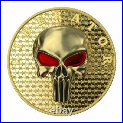 2021 Dark Side Liberator Yellow Gold Gilded 1oz Silver Proof Coin