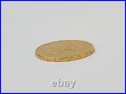 22k Centenario Coin Copy in Solid Yellow Gold 50 Pesos 1947 Mexico/Mexican Coin