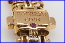 $7350 Signed Roberto Coin. 50ct VS G Diamond 18k Yellow Gold Bracelet 25g