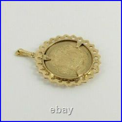 9ct Gold Pendant George & the Dragon Disc'Coin' design Hallmarked with gift box