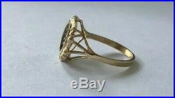 ATOCHA Coin Ring 14k Gold Bamboo Ring Sunken Treasure Shipwreck Coin Jewelry