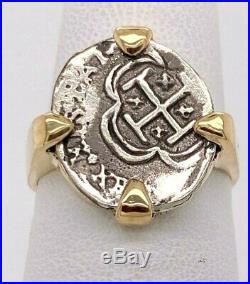 ATOCHA Coin Ring Ladies 14K Yellow Gold Sunken Treasure Coin Jewelry