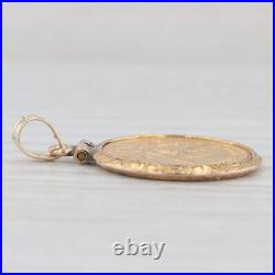 Authentic 1906 American Eagle 2.50D Coin Pendant 10k 900 Yellow Gold