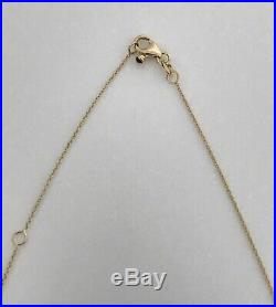Authentic 3 Station Diamond Dangle 18kt Yellow Gold Necklace by Roberto Coin