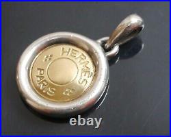 Authentic HERMES Necklace top coin serie Yellow Gold #2412
