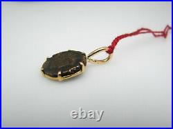 B443 14kt Yellow Gold Coin Pendant