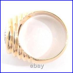 BVLGARI Monete ancient coin ring yellow gold 750YG #004