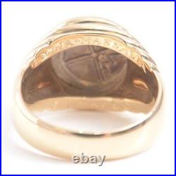 BVLGARI Monete ancient coin ring yellow gold 750YG #004