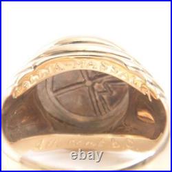 BVLGARI Monete ancient coin ring yellow gold 750YG #004