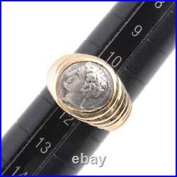 BVLGARI Monete ancient coin ring yellow gold 750YG #004