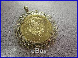 Bezeled 50 Pesos Gold Coin Pendant Centenario for Him or Her Make Offer