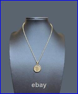 Bvlgari 18K Yellow Gold Monete Ancient Coin Necklace
