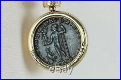 Bvlgari 18K Yellow Gold Monete Ancient Coin THESSALONICA-LICINIUS Cord Necklace