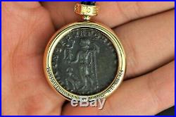 Bvlgari 18K Yellow Gold Monete Ancient Coin THESSALONICA-LICINIUS Cord Necklace