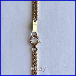 Coin Necklace 10 Dollars With Diamonds & Gemstones 18K Yellow Gold 62.45G