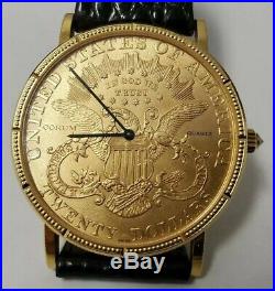 Corum 1896 $20 Dollar Double Eagle Yellow Gold Coin Watch, 1896
