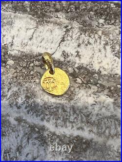 DAVID YURMAN Shipwreck Coin Amulet in 22 Karat Gold. Retail $995