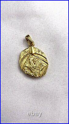 David Yurman Shipwreck Coin Amulet 23 mm. Gold 22k