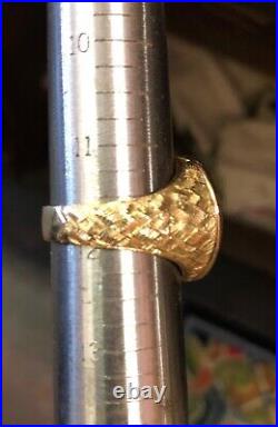 GOLD COIN RING USA $5.00Gold Quarter Indian Coin Mounted in 14k Yellow Gold Ring