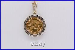 Gold Coin- $5 Liberty Pendant/ Necklace, 14K Yellow Gold, 8.1g, 46cm/ 18.1