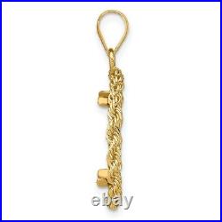 Gold Coin Bezel Pendant Mounting in 10K Yellow Gold 16.5mm 32.7mm Coin Size