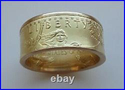 Gold Coin Ring from 22K 1 oz gold eagle coin