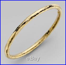 Gorgeous $2500 ROBERTO COIN Martellato 18k Yellow Gold Bracelet Bangle 8