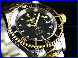 Invicta Mens Original Coin Edge PRO DIVER NH35 Automatic Gd 2Tone SS Black Watch
