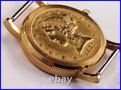 Ladies Corum $5 U S Gold coin watch, Quartz, Just Serviced, Excellent Condition