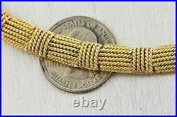 Ladies Italian Roberto Coin 18K Yellow Gold 16.00 8mm Collar Necklace