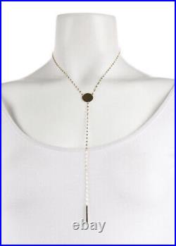 Lana Jewelry 14k Disc Coin Lariat Necklace $975