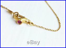 MINT! $1080 Roberto Coin 18K Yellow Gold 5 Station Diamond by the Yard Necklace