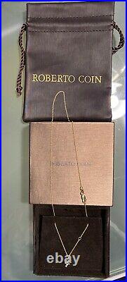 NEW Authentic Tiny Treasures Diamond Baby Cross Necklace by Roberto Coin